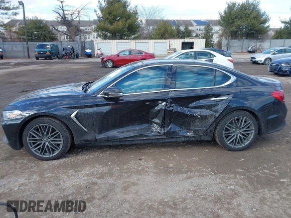 2019 Genesis G70 Advanced z VIN KMTG44LA4KU018125, wystawiony jako IAAI lot #41431676 z przebiegiem 67 502 mil mil oraz . Historia ofert i sprzedaży dostępna na DreamBid. Obrazek 14.