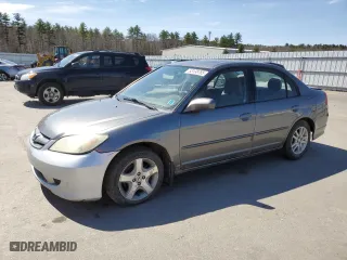 2005 Honda Civic Sdn LX SSRS with VIN 2HGES16655H047627, listed as a Copart auction lot 53138785 with 156,906 mi miles and Clean Title. Bid and sale history available at carsss.com. Image 1.