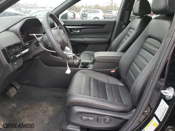 2025 Honda CR-V Hybrid Sport Touring with VIN 7FARS6H93SE000008, listed as a Copart auction lot 43799585 with 8,577 mi miles and Salvage Title. Bid and sale history available at carsss.com. Image 7.
