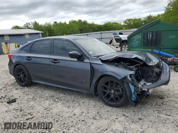 2023 Honda Civic Sport with VIN 2HGFE2F53PH521053, listed as a Copart auction lot 57096835 with 55,800 mi miles and Salvage title. Bid and sale history available at DreamBid. Image 4.