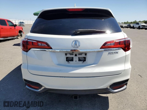 2017 Acura RDX Technology with VIN 5J8TB3H59HL006724, listed as a Copart auction lot 60851355 with 93,131 mi miles and Salvage title. Bid and sale history available at DreamBid. Image 6.