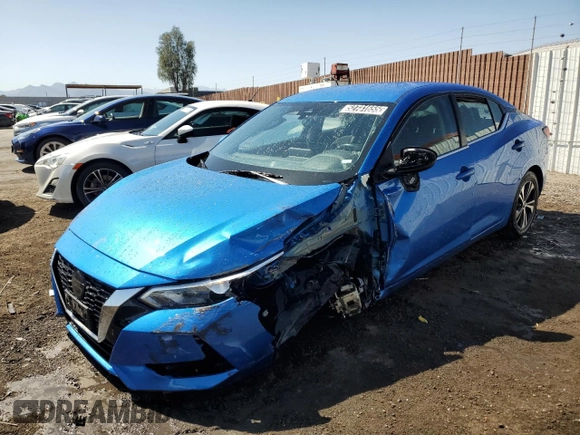 2021 Nissan Sentra SV with VIN 3N1AB8CV8MY297442, listed as a Copart auction lot 52731655 with 59,060 mi miles and Non Repairable. Bid and sale history available at DreamBid. Image 1.