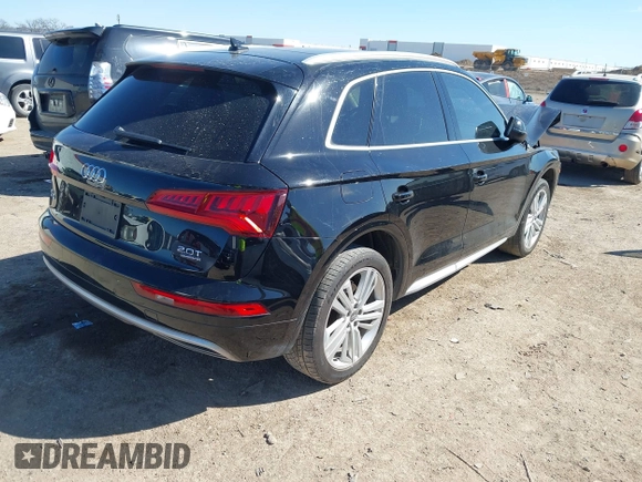 2018 Audi Q5 Premium Plus with VIN WA1BNAFY6J2008147, listed as a IAAI auction lot 41692642 with 113,475 mi miles. Bid and sale history available at carsss.com. Image 4.