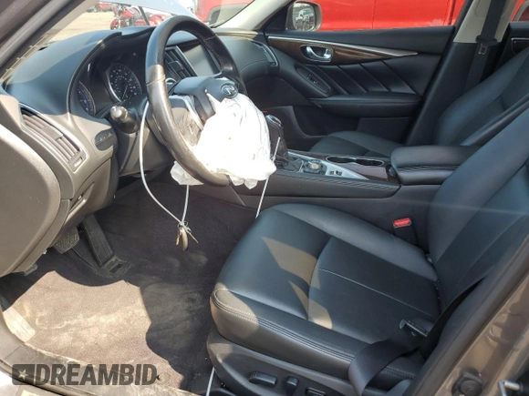 2019 Infiniti Q50 Luxe with VIN JN1EV7AR7KM557600, listed as a Copart auction lot 65713405 with 48,542 mi miles and Salvage title. Bid and sale history available at DreamBid. Image 7.