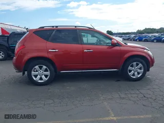 2006 Nissan Murano SL with VIN JN8AZ08W96W507878, listed as a IAAI auction lot 40136394 with 1 mi miles. Bid and sale history available at carsss.com. Image 13.