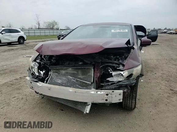 2015 Honda Civic Sedan LX with VIN 19XFB2F50FE101512, listed as a Copart auction lot 49170105 with 65,204 mi miles and Salvage Title. Bid and sale history available at carsss.com. Image 11.
