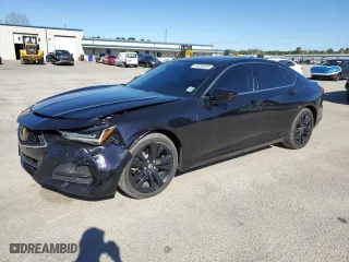 2021 Acura TLX w/Technology Package with VIN 19UUB6F47MA005125, listed as a Copart auction lot 48096935 with 35,324 mi miles and Clean Title. Bid and sale history available at carsss.com. Image 1.