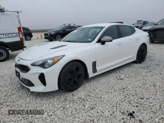 2021 Kia Stinger GT-Line with VIN KNAE15LA1M6094961, listed as a Copart auction lot 43943505 with 79,989 mi miles and Salvage Title. Bid and sale history available at carsss.com. Image 1.