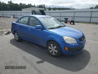 2009 Kia Rio LX with VIN KNADE223696530633, listed as a Copart auction lot 68371794 with 165,505 mi miles and Salvage Title. Bid and sale history available at carsss.com. Image 4.