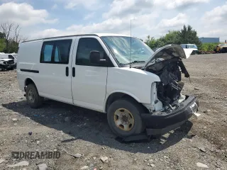 2017 Chevrolet Express Cargo with VIN 1GCWGAFG2H1126060, listed as a Copart auction lot 61141235 with 107,767 mi miles and Salvage title. Bid and sale history available at DreamBid. Image 4.