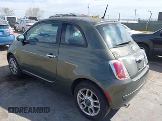 2013 FIAT 500 Pop with VIN 3C3CFFAR2DT570381, listed as a IAAI auction lot 42004788 with 132,019 mi miles. Bid and sale history available at carsss.com. Image 3.