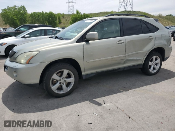 2006 Lexus RX 400h z VIN JTJHW31UX60005264, wystawiony jako Copart lot #58172795 z przebiegiem 140 056 mil mil oraz Szkoda całkowita • Salvage title. Historia ofert i sprzedaży dostępna na DreamBid. Obrazek 1.