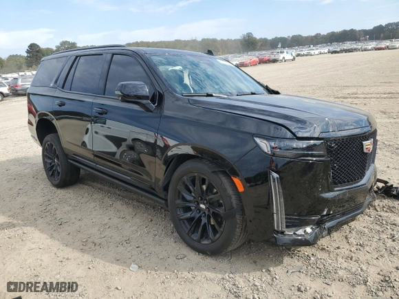 2023 Cadillac Escalade 4WD Sport Platinum with VIN 1GYS4GKL8PR557610, listed as a Copart auction lot 77876244 with 20,228 mi miles and Salvage Title. Bid and sale history available at carsss.com. Image 4.