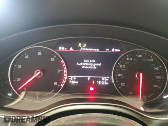 2012 Audi A6 Prestige with VIN WAUJGAFC3CN173832, listed as a Copart auction lot 59662555 with 161,019 mi miles and Salvage title. Bid and sale history available at DreamBid. Image 9.