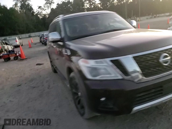 2017 Nissan Armada SV with VIN JN8AY2ND1H9005028, listed as a Copart auction lot 81962194 with 86,682 mi miles and Salvage Title. Bid and sale history available at carsss.com. Image 12.