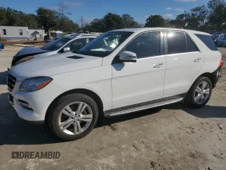 2015 Mercedes-Benz M with VIN 4JGDA0EB3FA508406, listed as a Copart auction lot 86597134 with 100,449 mi miles and Salvage Title. Bid and sale history available at carsss.com. Image 1.
