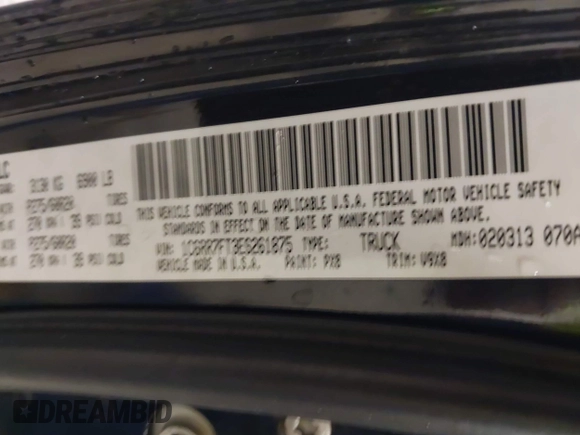 2014 Ram 1500 Express with VIN 1C6RR7FT3ES261875, listed as a IAAI auction lot 41812061 with 92,702 mi miles and . Bid and sale history available at DreamBid. Image 9.