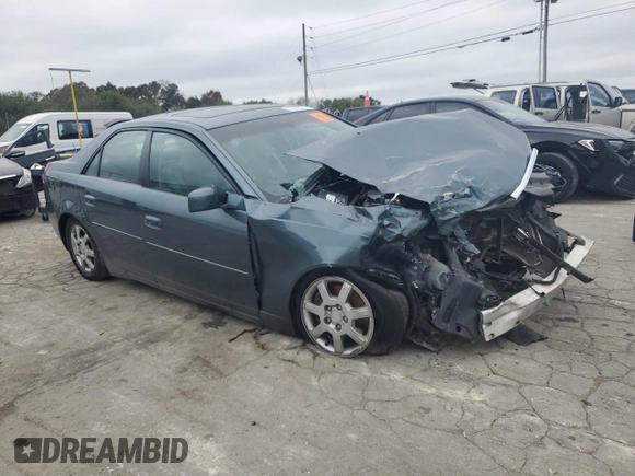 2005 Cadillac CTS with VIN 1G6DP567550195036, listed as a Copart auction lot 74208714 with 0 mi miles and Salvage Title. Bid and sale history available at carsss.com. Image 4.