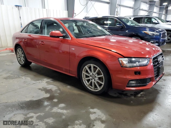 2014 Audi A4 Premium Plus with VIN WAUFFAFL6EN011494, listed as a Copart auction lot 50726275 with 78,700 mi miles and Salvage Title. Bid and sale history available at carsss.com. Image 4.