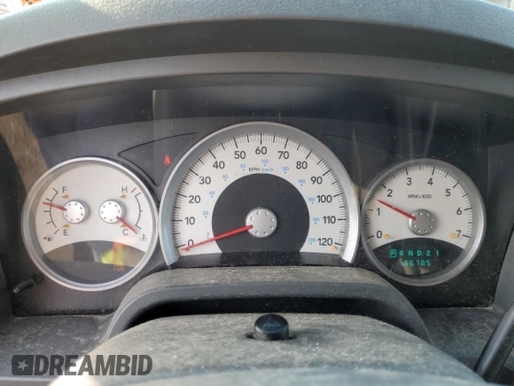 2007 Dodge Dakota SLT with VIN 1D7HW48K17S141548, listed as a Copart auction lot 74875484 with 166,785 mi miles and Salvage Title. Bid and sale history available at carsss.com. Image 9.