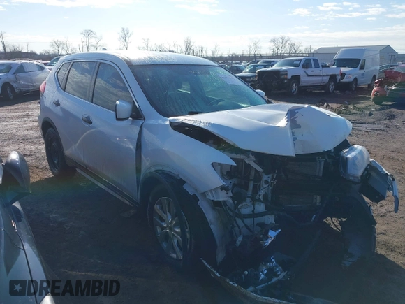 2017 Nissan Rogue S with VIN KNMAT2MT3HP560173, listed as a IAAI auction lot 41661855 with 108,624 mi miles. Bid and sale history available at carsss.com. Image 1.