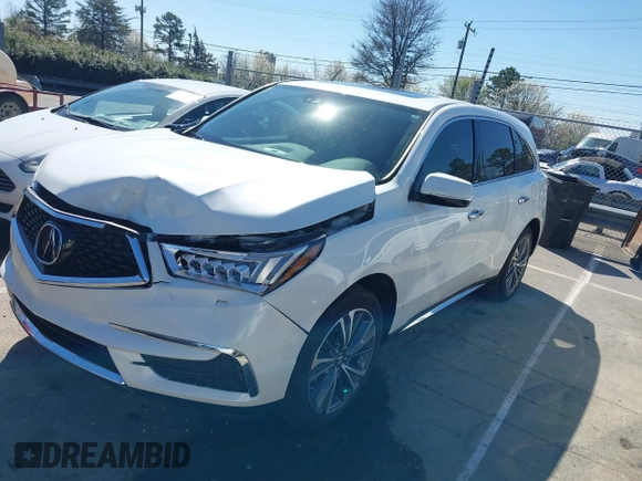 2019 Acura MDX w/Technology Pkg with VIN 5J8YD3H58KL009251, listed as a IAAI auction lot 41770589 with 19,693 mi miles. Bid and sale history available at carsss.com. Image 17.