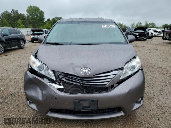2015 Toyota Sienna XLE with VIN 5TDYK3DC0FS686792, listed as a Copart auction lot 57472045 with 222,663 mi miles and Salvage title. Bid and sale history available at DreamBid. Image 5.