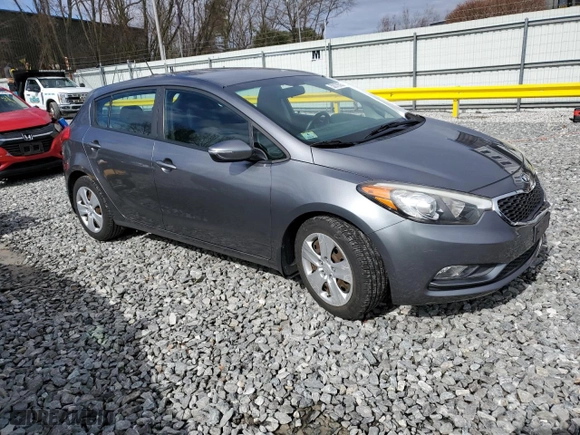 2016 Kia Forte 5-Door LX with VIN KNAFK5A89G5573494, listed as a Copart auction lot 50078525 with 25,733 mi miles and Salvage Title. Bid and sale history available at carsss.com. Image 4.