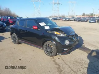 2015 Nissan Juke SV with VIN JN8AF5MV6FT565998, listed as a IAAI auction lot 41773062 with 153,208 mi miles. Bid and sale history available at carsss.com. Image 1.