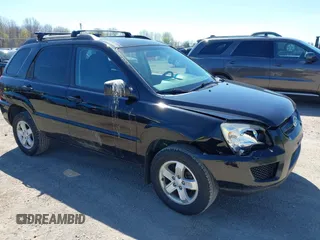 2010 Kia Sportage LX with VIN KNDKGCA34A7669279, listed as a IAAI auction lot 42132770 with 142,828 mi miles and . Bid and sale history available at carsss.com. Image 1.