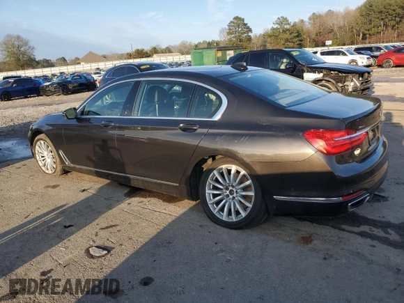 2017 BMW 7 Series 740i xDrive with VIN WBA7E4C50HGU99073, listed as a Copart auction lot 86506784 with 107,109 mi miles and Salvage Title. Bid and sale history available at carsss.com. Image 2.