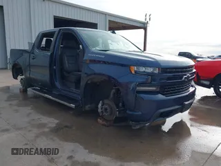 2021 Chevrolet Silverado 1500 RST with VIN 1GCPWDED8MZ227633, listed as a IAAI auction lot 41293618 with Not Provided miles. Bid and sale history available at carsss.com. Image 1.