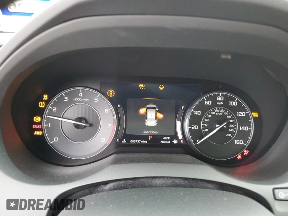 2024 Acura RDX w/Advance Package with VIN 5J8TC2H72RL012715, listed as a Copart auction lot 72813804 with 3,737 mi miles and Salvage Title. Bid and sale history available at carsss.com. Image 9.