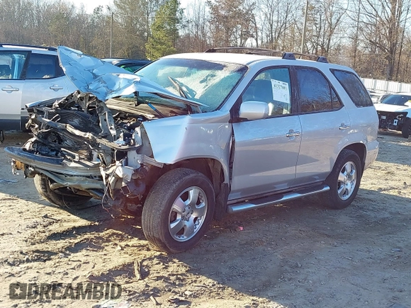 2004 Acura MDX with VIN 2HNYD18204H545520, listed as a IAAI auction lot 41327893 with 1 mi miles. Bid and sale history available at carsss.com. Image 19.