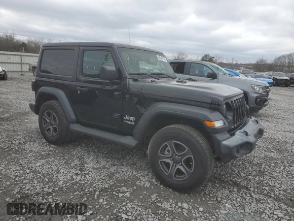 2018 Jeep Wrangler Sport with VIN 1C4GJXAN6JW210776, listed as a Copart auction lot 88348145 with 25,791 mi miles and Salvage title. Bid and sale history available at DreamBid. Image 4.