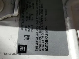 2012 Buick LaCrosse Premium 1 z VIN 1G4GD5ER3CF275477, wystawiony jako Copart lot #61025545 z przebiegiem 139 252 mil mil oraz Szkoda całkowita • Salvage title. Historia ofert i sprzedaży dostępna na DreamBid. Obrazek 12.