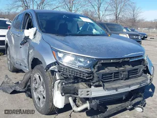 2019 Honda CR-V EX with VIN 7FARW2H55KE031982, listed as a IAAI auction lot 41465242 with 46,411 mi miles. Bid and sale history available at carsss.com. Image 1.