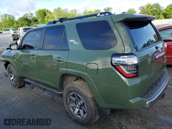 2022 Toyota 4Runner TRD Off Road Premium with VIN JTERU5JR1N6061136, listed as a Copart auction lot 57132915 with 66,783 mi miles and Salvage title. Bid and sale history available at DreamBid. Image 2.