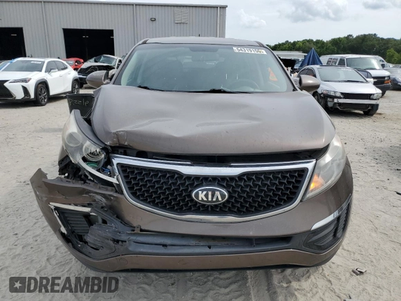2015 Kia Sportage LX with VIN KNDPB3AC9F7698837, listed as a Copart auction lot 54319155 with 156,113 mi miles and Salvage Title. Bid and sale history available at carsss.com. Image 5.
