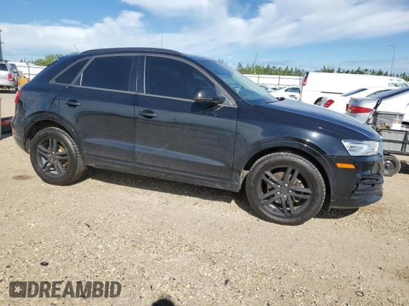 2018 Audi Q3 Premium with VIN WA1ECCFS0JR017413, listed as a Copart auction lot 62832335 with 112,795 mi miles and Salvage title. Bid and sale history available at DreamBid. Image 4.
