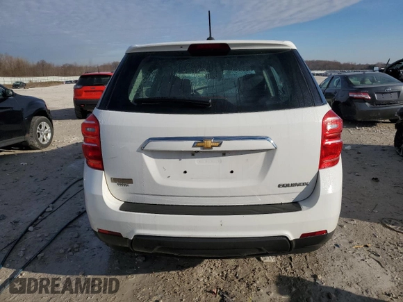 2016 Chevrolet Equinox LS with VIN 2GNFLEEKXG6205231, listed as a Copart auction lot 50716285 with 133,306 mi miles and Salvage Title. Bid and sale history available at DreamBid. Image 6.