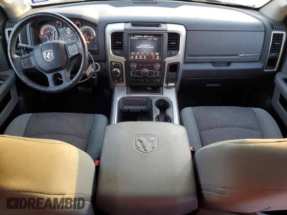2018 Ram 1500 SLT with VIN 1C6RR7GG9JS247393, listed as a Copart auction lot 81691174 with 55,564 mi miles and Salvage title. Bid and sale history available at DreamBid. Image 8.