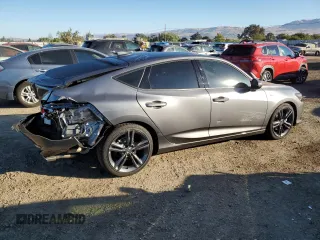 2024 Acura Integra w/A-Spec Technology Package with VIN 19UDE4H61RA026005, listed as a Copart auction lot 73576854 with 5,537 mi miles and Salvage Title. Bid and sale history available at carsss.com. Image 3.
