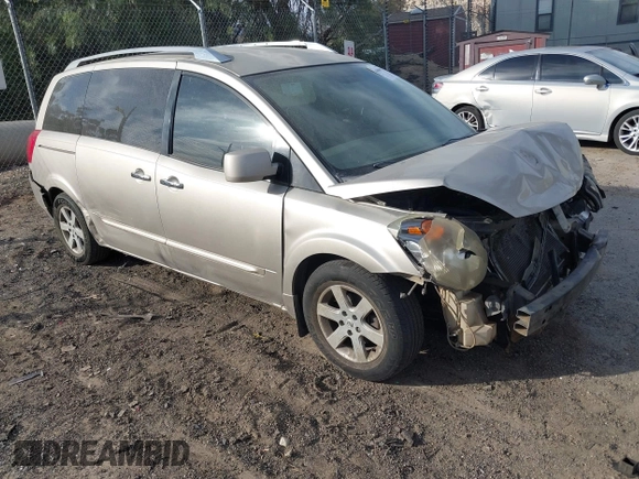 2007 Nissan Quest S with VIN 5N1BV28U17N115387, listed as a IAAI auction lot 41686151 with 234,411 mi miles. Bid and sale history available at carsss.com. Image 1.