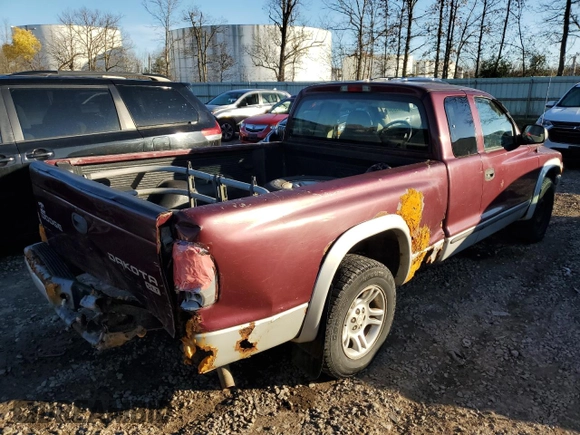 2003 Dodge Dakota SLT with VIN 1D7HL42X43S226116, listed as a Copart auction lot 79293694 with 160,788 mi miles and Clean Title. Bid and sale history available at carsss.com. Image 3.