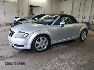 2002 Audi TT with VIN TRUTC28N621027450, listed as a Copart auction lot 42554585 with 111,027 mi miles and Salvage Title. Bid and sale history available at carsss.com. Image 1.