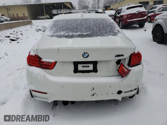 2016 BMW M4 with VIN WBS3R9C56GK335608, listed as a Copart auction lot 59653015 with 71,785 mi miles and Non repairable. Bid and sale history available at DreamBid. Image 6.