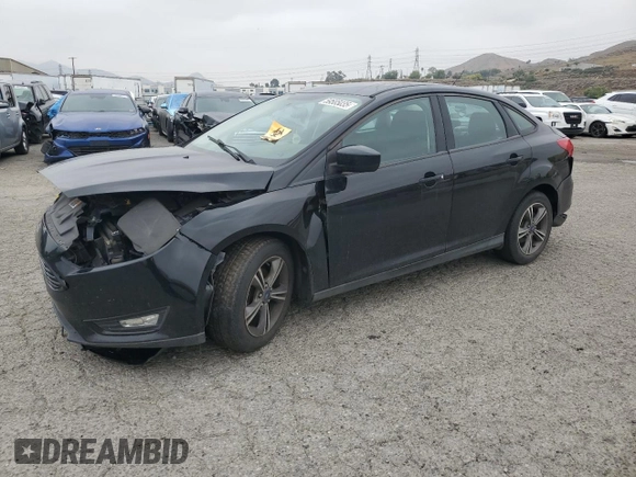 2018 Ford Focus SE with VIN 1FADP3FE8JL300246, listed as a Copart auction lot 59585035 with 83,141 mi miles and Salvage title. Bid and sale history available at DreamBid. Image 1.
