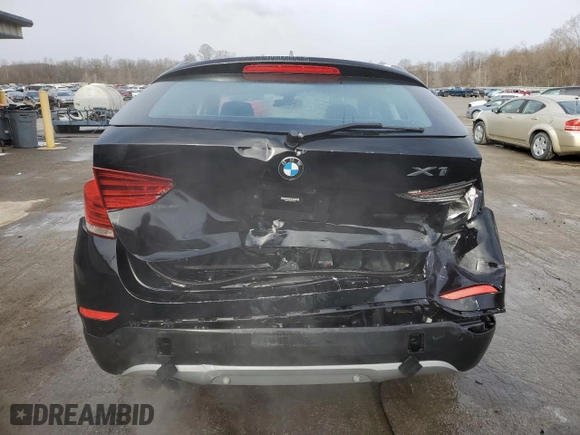 2015 BMW X1 xDrive28i with VIN WBAVL1C50FVY28343, listed as a Copart auction lot 50218235 with 109,209 mi miles and Salvage Title. Bid and sale history available at carsss.com. Image 6.