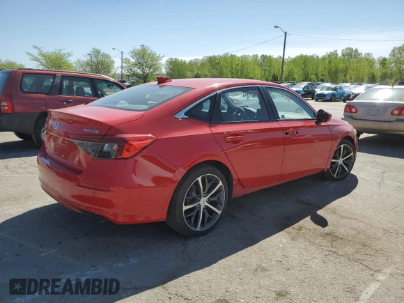 2022 Honda Civic Sedan Touring with VIN 2HGFE1F96NH329314, listed as a Copart auction lot 54171705 with 23,144 mi miles and Clean Title. Bid and sale history available at carsss.com. Image 3.